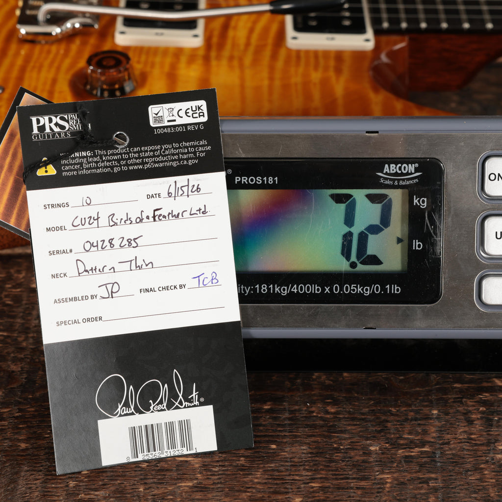 PRS Limited Edition Custom 24 “Birds of a Feather” Electric Guitar in Honey Gold