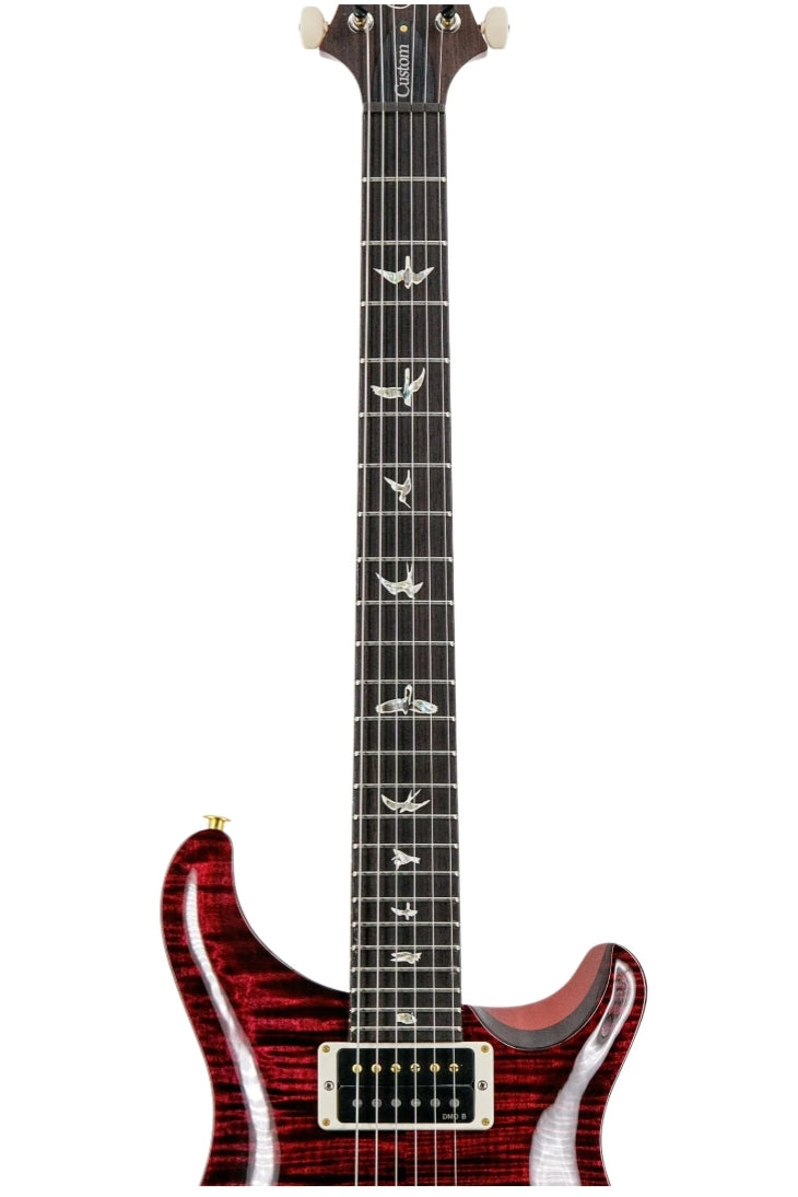 PRS Custom 24 10 Top Electric Guitar, Custom Color, Faded Fire Red