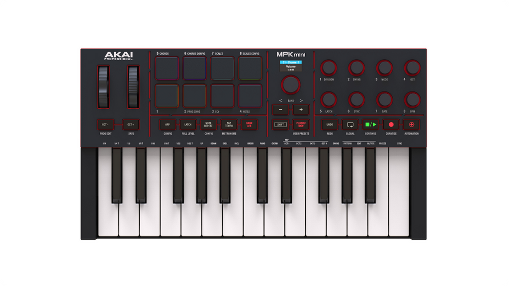Akai Professional MPK Mini IV MIDI Keyboard Controller - Black