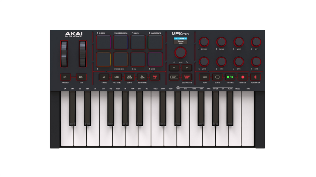 Akai Professional MPK Mini IV MIDI Keyboard Controller - Black