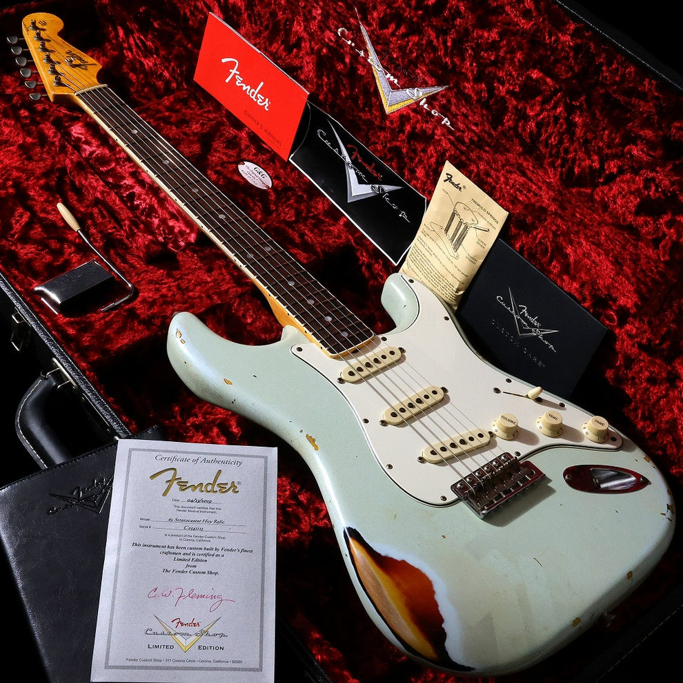 Fender Custom Shop / 1965 Stratocaster Heavy Relic Faded Aged Sonic Blue